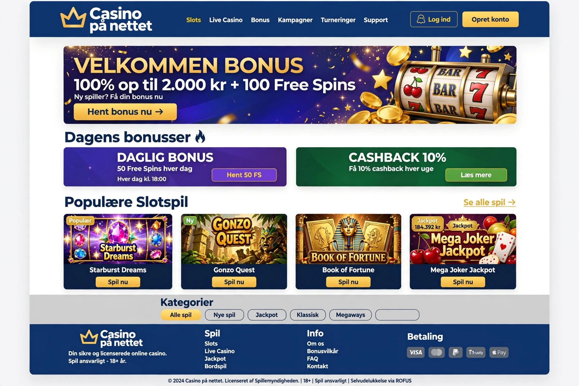 Casino på nettet — komplett guide, tips og sikkerhet